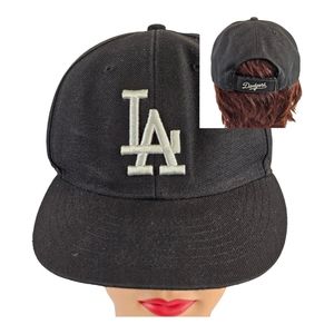 Los Angeles Dodgers '47 Brand Hat Cap OSFA Adjustable‎ Black Franchise Twins